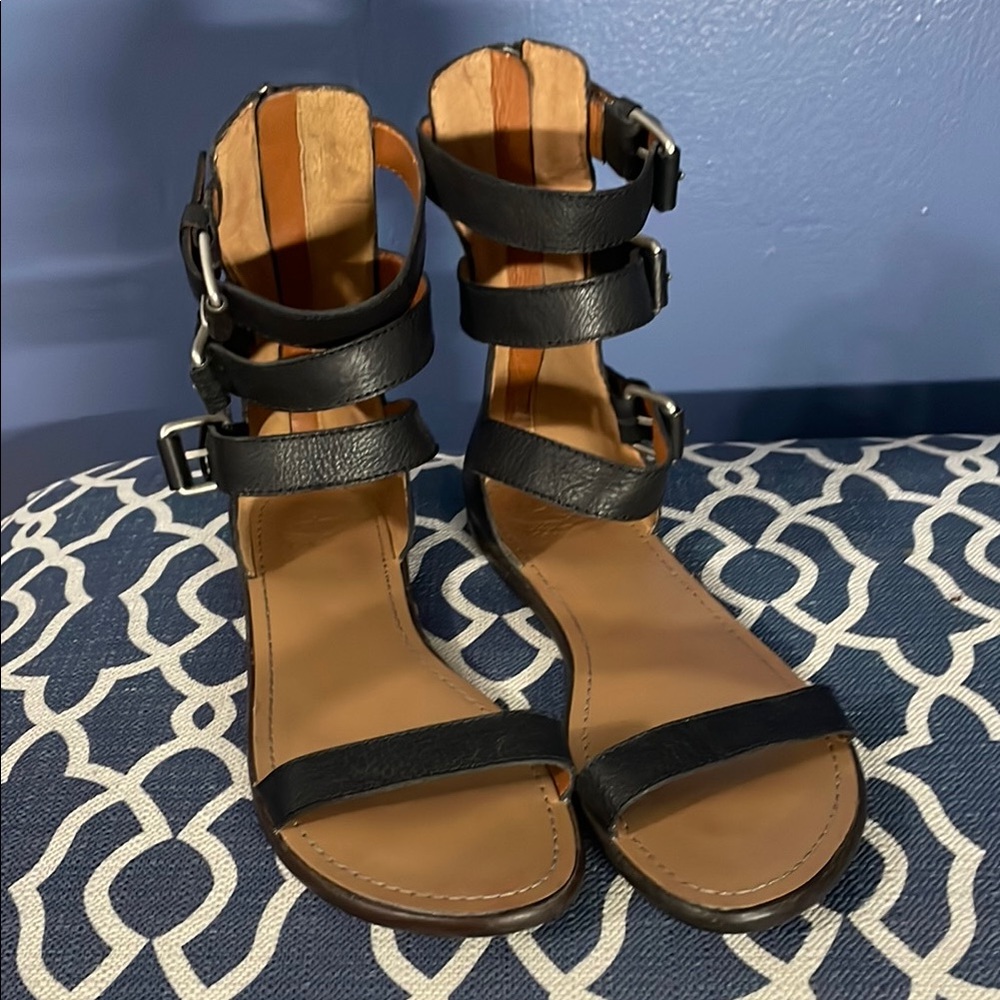 Lucky Brand Black Leather Sandals